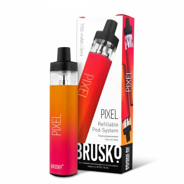 BRUSKO PIXEL КРАСНЫЙ ГРАДИЕНТ 700 mAh 3ml МНОГОРАЗОВАЯ Pod система