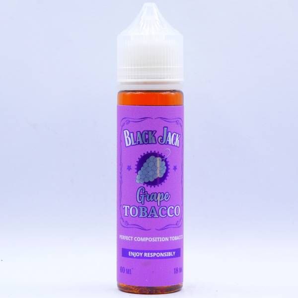 GRAPE TOBACCO BLACK JACK 18mg 60 ML  Жидкость ДЛЯ POD-систем