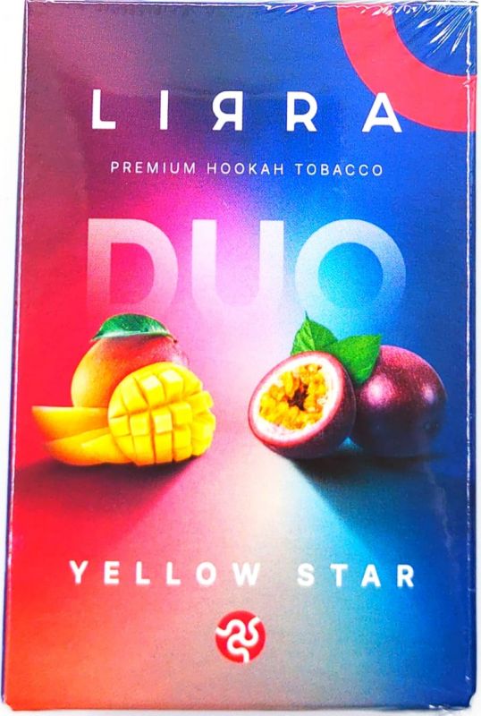DUO YELLOW STAR (Манго маракуйя) Liяra 50 гр Табак для кальяна