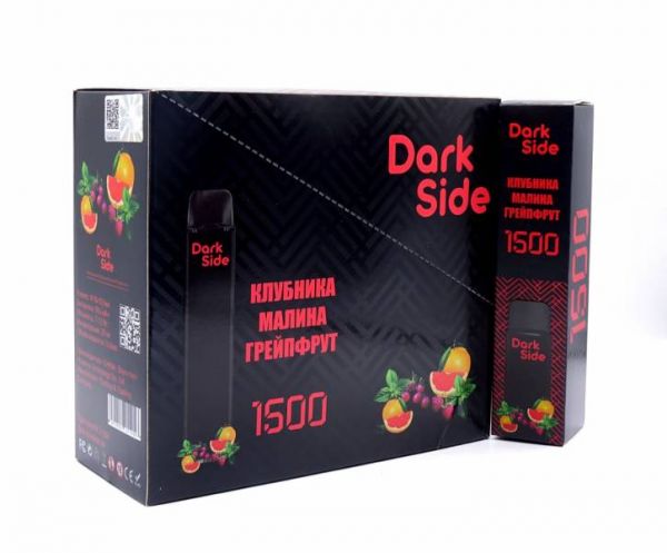 КЛУБНИКА МАЛИНА ГРЕЙПФРУТ DarkSide 1500 ЗАТЯЖЕК Одноразовая электронная сигарета